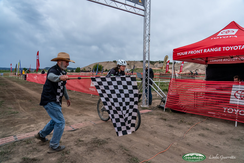 Race# YAMPA Volunteer Waives Checkered Flag For Rider () Race# YAMPA Volunteer Waives Checkered Flag For Rider ()